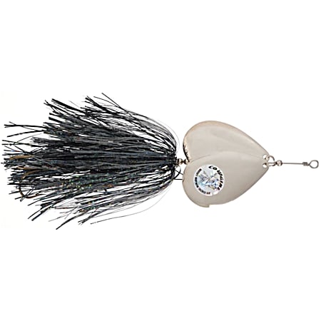 Double Cowgirl 10 in Black Nickel Musky Spinner Lure