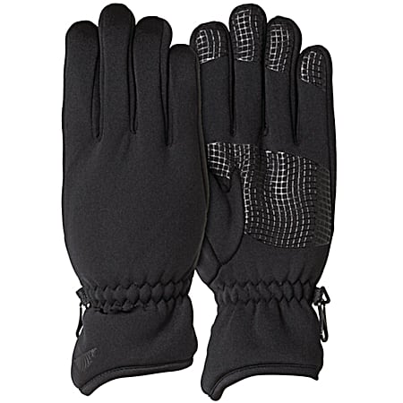 Men's Black Active Soft Stretch Gloves