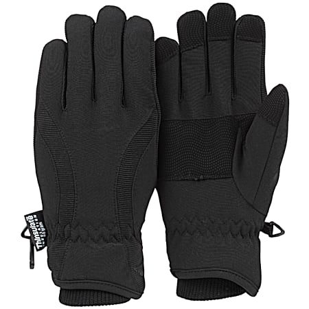Ladies' Black Soft Shell Active Gloves
