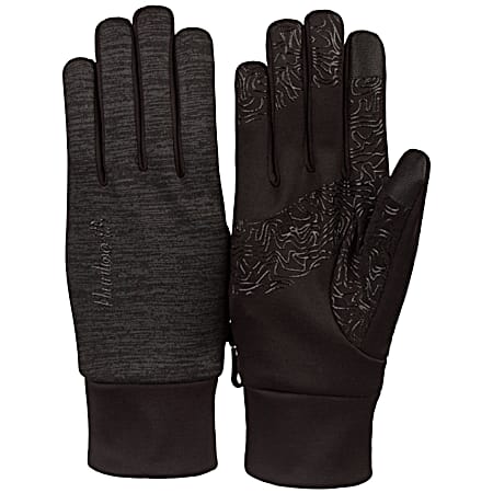 Ladies' Heather Black Performance Fleece Gloves