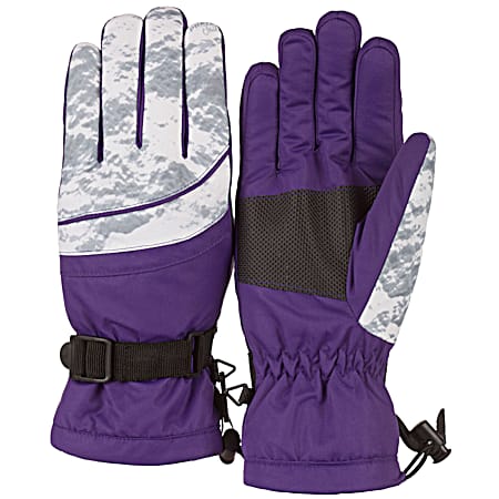 Ladies' Indigo/Cloud Ski Gloves