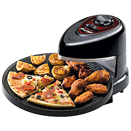 Pizzazz Plus Black Rotating Pizza Oven