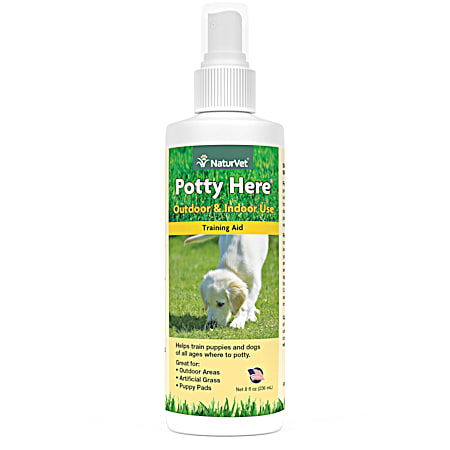 8 oz Potty Here Training Aid Spray for Puppies