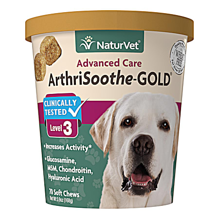ArthriSoothe-GOLD Level 3 Advanced Joint Care for Dogs & Cats - 70 Ct