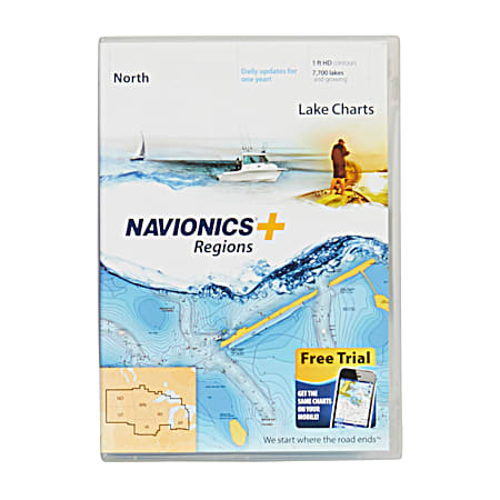 Navionics Plus North Region Map Card Lake Charts