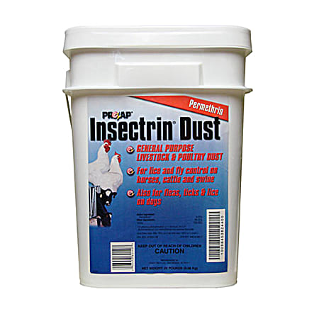 Prozap 20 lbs Insectrin Dust Permethrin for Livestock & Poultry