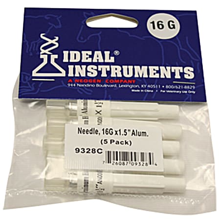 Ideal Aluminum Hub Needle - 5 Pk