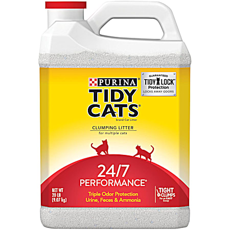 24/7 Performance Scoopable Multiple Cat Clumping Litter 20 lbs