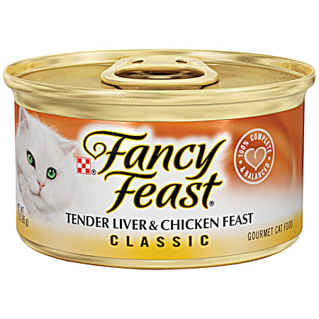 Purina Fancy Feast Adult Classic Tender Liver & Chicken Feast Wet Cat Food