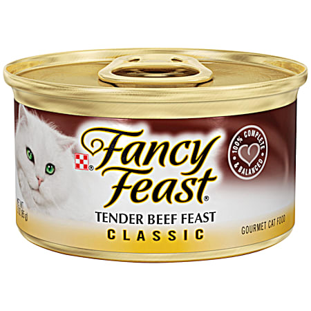 Purina Fancy Feast Adult Classic Tender Beef Feast Wet Cat Food