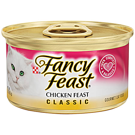 Adult Chicken Feast Classic Pate Wet Cat Food 3 oz