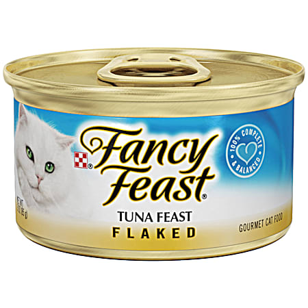 Purina Fancy Feast 3 oz Adult Tuna Feast Flaked Wet Cat Food