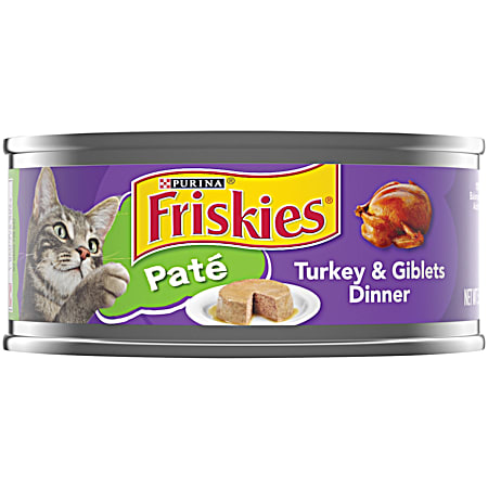 Friskies Adult Pate Turkey & Giblets Dinner Wet Cat Food