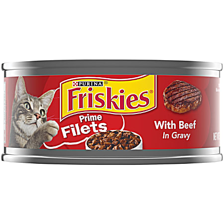 Purina Friskies Adult Prime Filets w/ Beef in Gravy Wet Cat Food