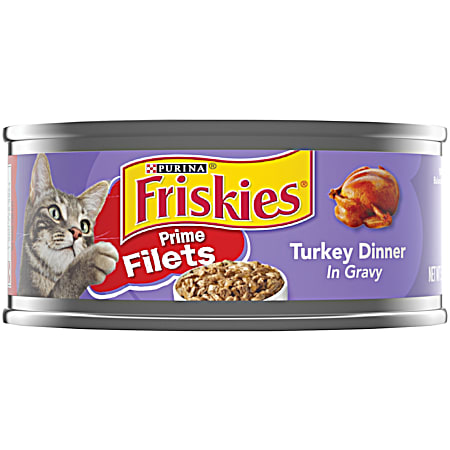 Purina Friskies Adult Prime Filets Turkey Dinner in Gravy Wet Cat Food