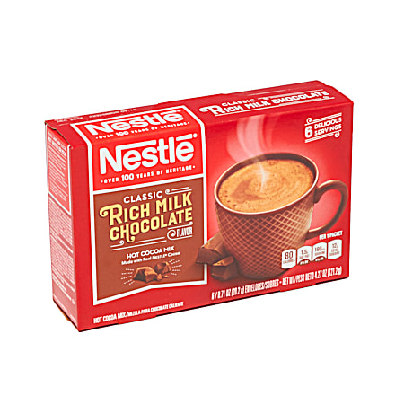Nestle Classic Rich Milk Chocolate Flavor Hot Cocoa Mix - 6 Ct