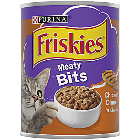 Friskies Adult Meaty Bits w/ Chicken Dinner in Gravy Wet Cat Food