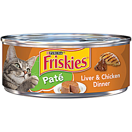Purina Friskies Adult Pate Liver & Chicken Dinner Wet Cat Food