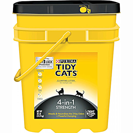 35 lb 4-IN-1 STRENGTH Clumping Cat Litter