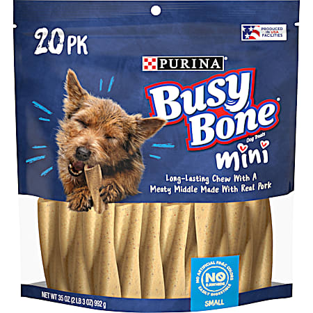 Purina Busy Mini Busy Bone Dog Treats - 20 Pk