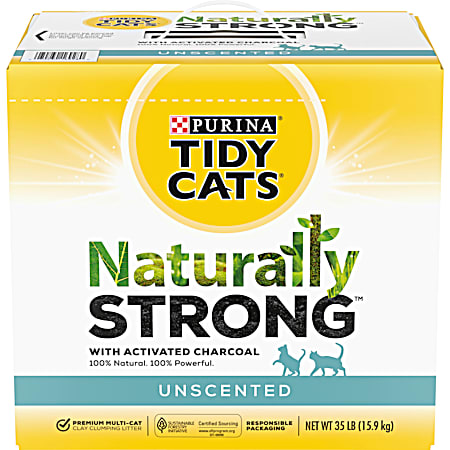 Unscented Naturally Strong Scooping Cat Litter