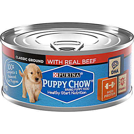Purina Puppy Chow w/ Real Beef Wet Dog Food
