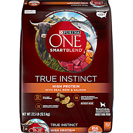 Purina ONE SmartBlend True Instinct w/ Real Beef & Salmon High Protein Dry Dog Food