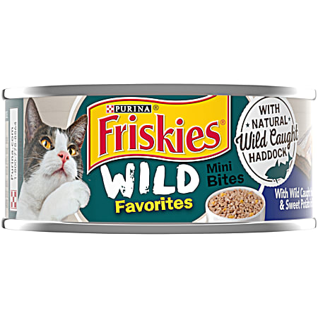 Wild Favorites Mini Bites w/ Natural Wild Caught Haddock & Sweet Potato in Sauce Wet Cat Food