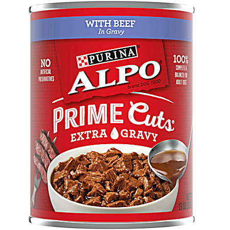 Purina Alpo Prime Cuts w/ Beef in Gravy Wet Dog Food