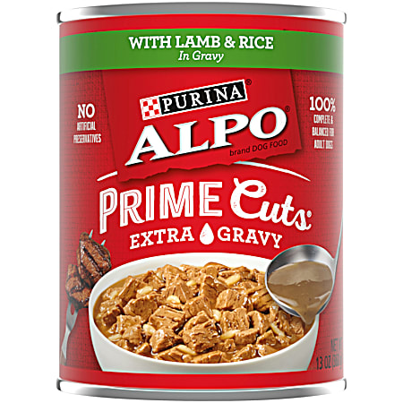Purina Alpo Prime Cuts w/ Lamb & Rice in Gravy Wet Dog Food