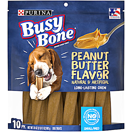Purina Busy Bone Small/Medium Peanut Butter Flavor Dog Treats