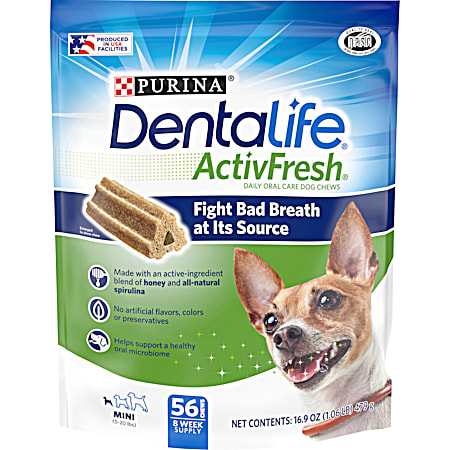 Purina DentaLife ActivFresh Oral Supplements for Mini Dogs