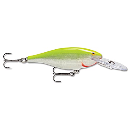 Shad Rap - Silver Fluorescent Chartreuse