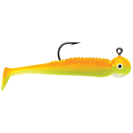 VMC BTJ Boot Tail Orange Chartreuse Glow Panfish Jig