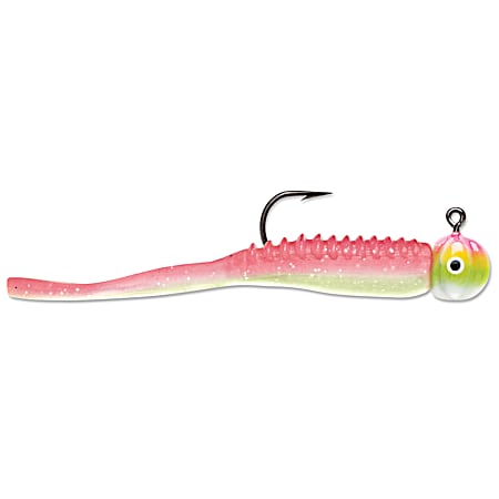 Rapala VMC FGRJ Flap Tail Pink Chartreuse Glow Panfish Jig