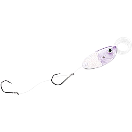 Fish Candy UV Purple Cut Bait Head w/Rigging