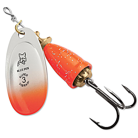Blue Fox Orange Chartreuse Candyback Classic Vibrax Spinner