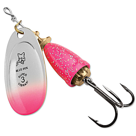 Blue Fox Pink Chartreuse Candyback Classic Vibrax Spinner