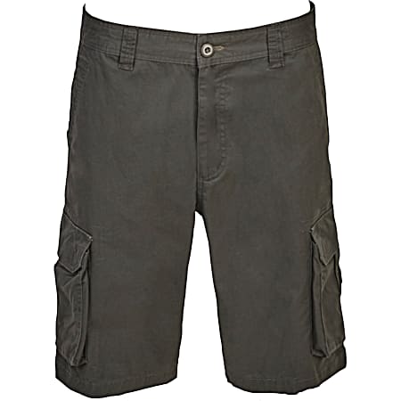 Men's Dark Olive Fashion Basic Cargo Shorts