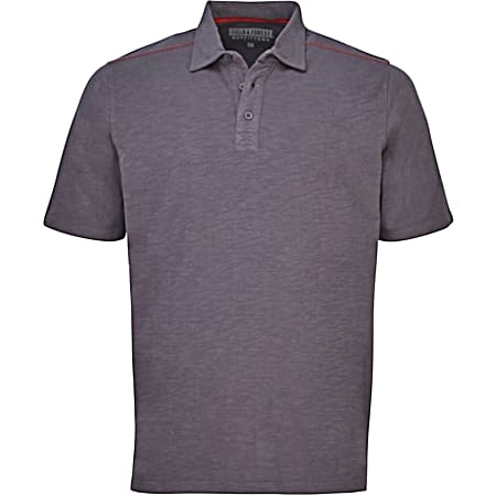 Men's Premium Rabbit Short Sleeve Cotton Slub Polo Shirt