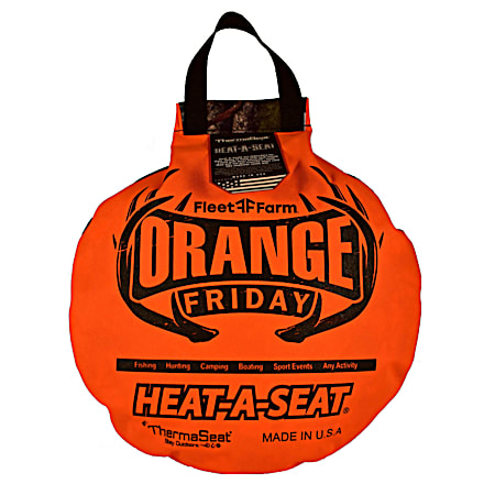 Heat-A-Seat Blaze Orange Hot Seat Hunting Cushion
