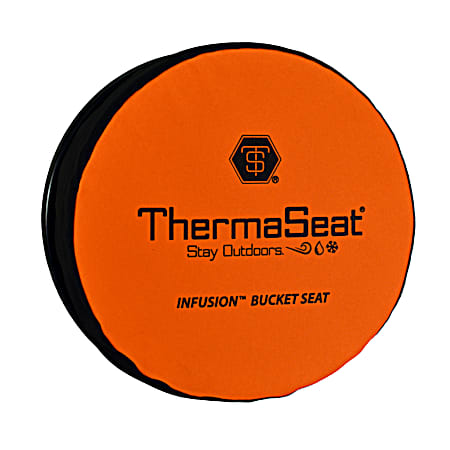 ThermaSeat Infusion 3 in Orange Bucket Lid Spin Seat