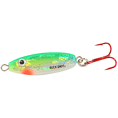 Buck-Shot Rattle Spoon - Super-Glo Perch