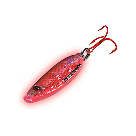Forage Minnow Spoon - Super-Glo Redfish