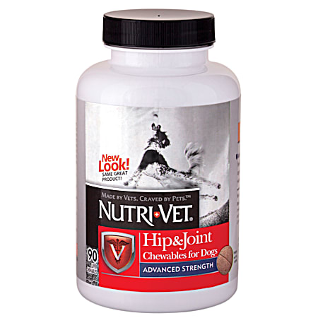 Nutri-Vet Senior Dogs Advanced Strength Hip & Joint Chewables - 90 Ct