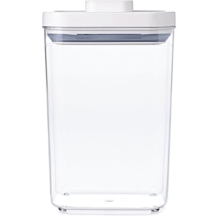 OXO 2.7 qt White/Clear Rectangle Pop Container