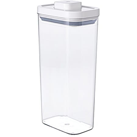 OXO 3.7 qt White/Clear Rectangle Pop Container