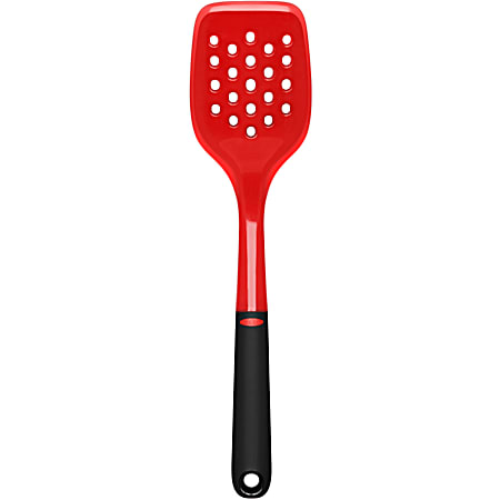 OXO Red Softworks Silicone Slotted Turner