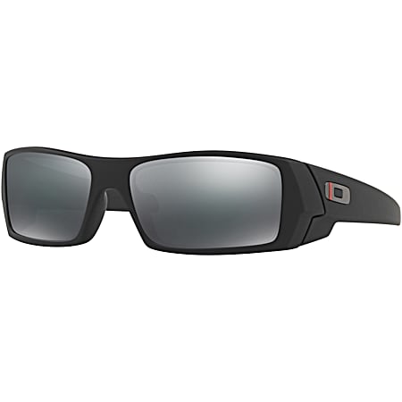 Adult Standard Issue Gascan Thin Red Line Satin Black w/ Black Iridium Sunglasses