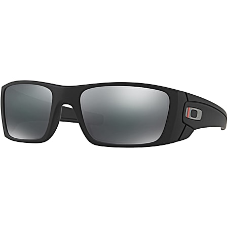 Unisex Adult Standard Issue Fuel Cell Thin Red Line Satin Black w/ Black Iridium Sunglasses